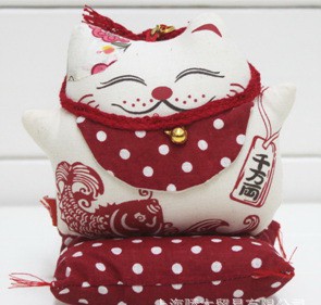 14cm和風千萬兩招財貓擺飾擺件吊飾/每只250元