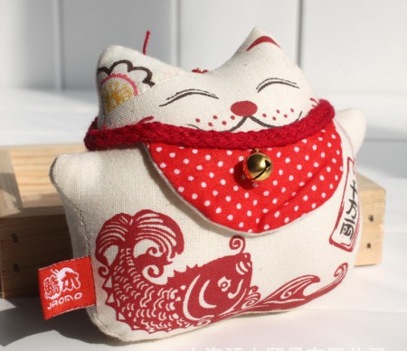 9cm和風千萬兩招財貓吊飾/每只150元